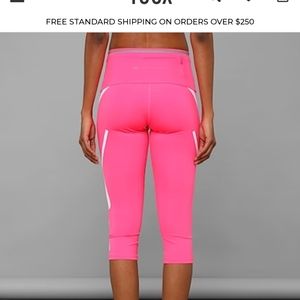 Stella/McCartney adidas  pink capri leggings size small brand new with…